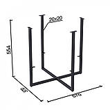 Журнальний столик D-60 Loft Desing, діам. 60 см. дуб Борас., фото 3