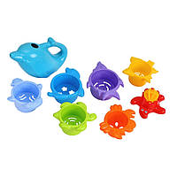 Детская игрушка для ванной "Пирамидка" ТехноК 7396TXK(Blue) (Синий) Shopen Дитяча іграшка для ванної