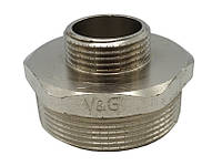 Ніпель редукційний 1 1/2" х 1 1/4" ЗЗ V&G 54шт. Купуй І Tochka