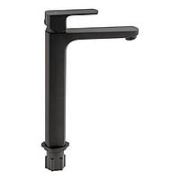 Смеситель для раковины Qtap Lipno высокий QTLIPNO1023H101CB Black Matt Купи И Tochka