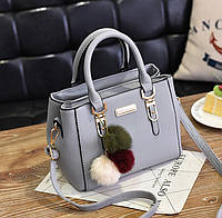 Женская мини сумочка на плечо Светло-серый Shopen Жіноча міні сумочка на плече Світло-сірий