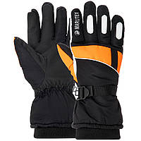 Перчатки горнолыжные мужские теплые MARUTEX A-707 размер m-l цвет черный-оранжевый sp