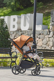 Коляска прогулянкова CARRELLO Bravo NF CRL-5515 (2024р.), Tango Orange