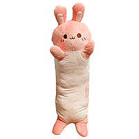 М'яка іграшка антистрес "Кіт батон" L15103, 70 см (Рожевий) Shopen