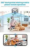 🔥Розумна поворотна IP-камера з панорамним оглядом Wifi Smart Camera V360 PRO 1920*1080, фото 8