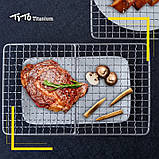 Титанова решітка барбекю / гриль Tito + крючки + чохол, фото 9
