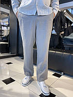 Мужские классические льняные летние штаны Giotelli Over Size Бежевые Стильные льняные штаны Летние брюки