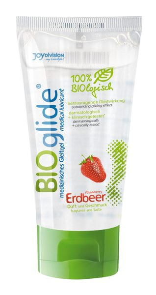 Мастило для оральних ігор * BIOglide Erdbeer (strawberry) 80 ml