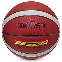 Мяч баскетбольный Composite Leather №7 MOLTEN B7G3200 коричневый sp