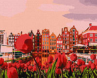 Картина по номерам "Вечерний Амстердам" Идейка 40х50 см Shopen Картина за номерами "Вечірній Амстердам" Ідейка