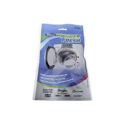 Таблетки для дезінфекції (очищення) пральної машини Whirlpool WPro 480181700998, фото 2
