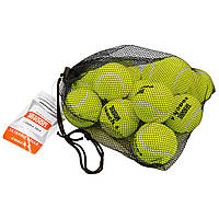 Мяч для большого тенниса TELOON COACH 4 8010412 12шт салатовый sp