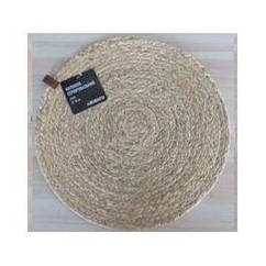 Килимок сервірувальний Ardesto, 38 см, соломка, круглий, зелений світлий (AR3320)