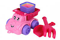 Машинка Набір для гри з піском ТехноК 7051TXK (Розовый) Shopen
