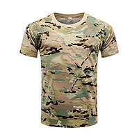 Тактическая футболка мультикам потоотводящая, мужская военная футболка ЗСУ