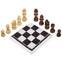 Шахматные фигуры с полотном Zelart 202P 5,5 см дерево sp