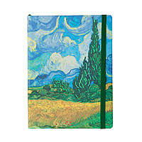 Планер-записная книжка Ван Гог "Пшеничное поле с кипарисом" 22402-KR мягкий переплет, 192 страницы fn