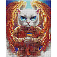 Алмазная мозаика "Котик Ангел" © Марианна Пащук Brushme DBS1121 40x50 см fn