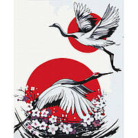 Картина по номерам "Японский журавль" © Yana Biluhina Brushme BS53799 40x50 см fn