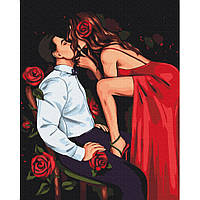 Картина по номерам "Страсть роз" © Alla Berezovska Brushme BS53902 40x50 см fn