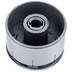 Набір універсальних ручок регулювання духовки (4 шт.) D=34mm Н=23mm (короткий адаптер) сріблястий, фото 4