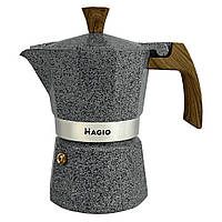 Гейзерная кофеварка турка для серого кофе MG-1010 Shopen Гейзерна кавоварка турка для кави сіра MG-1010