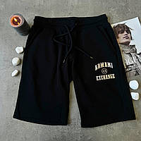 Мужские шорты Armani Lux тканевые на резинке армане Shopen Чоловічі Чоловічі шорти Armani Lux тканинні на