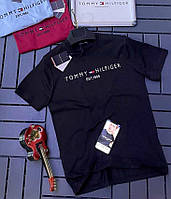 AEI Мужская футболка Tommy Hilfiger LUX КАЧЕСТВО черная / томми хилфигер чоловіча футболка майка