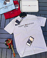 AEI Мужская футболка Tommy Hilfiger LUX КАЧЕСТВО белая / чоловіча футболка майка томми хилфигер