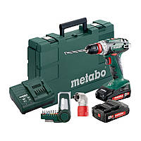 Шуруповерт Metabo BS 18 Quick, 18V 2x2Aг + набор SP(9 шт) (602217870)