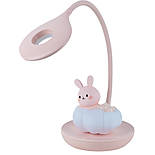 Настільна лампа LED з акумулятором Cloudy Bunny, рожевий, фото 4