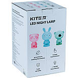 Світильник-нічник LED з акумулятором Bunny, блакитний, фото 4