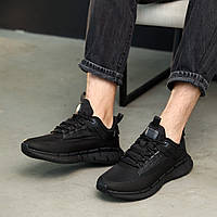 Кроссовки мужские Черные кроссы для мужчины на осень Shopen Кросівки чоловічі Чорні кроси для чоловіка на