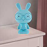 Світильник-нічник LED з акумулятором Bunny, блакитний, фото 6