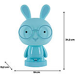 Світильник-нічник LED з акумулятором Bunny, блакитний, фото 7