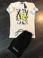 AEI Мужская футболка и шорты Calvin klein Premium КАЧЕСТВО / кельвін чоловіча футболка поло