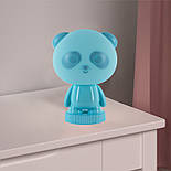 Світильник-нічник LED з акумулятором Panda, блакитний, фото 6