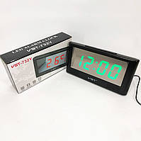 KIY Часы электронные настольные VST-732Y с зеленой подсветкой, электронные настольные часы light