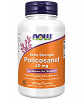 Полікозанол Now Foods Policosanol 40mg Plus 90 vcaps (1086-2022-10-2385)