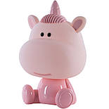 Світильник-нічник LED з акумулятором Unicorn, рожевий, фото 3