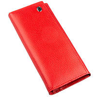 Женский кошелек на кнопке ST Leather Красный кошельок Shopen Жіночий гаманець на кнопці ST Leather Червоний