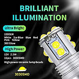 Померанчевий T10 W5W обманка LED 11-SMD Автолампа світлодіодна безцокольна, фото 3