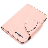 Женский кошелек из натуральной кожи KARYA Розовый Shopen Жіночий гаманець з натуральної шкіри KARYA Рожевий