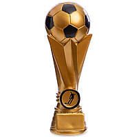 Статуэтка наградная спортивная Футбол Футбольный мяч золотой Zelart C-2043-A5 sp