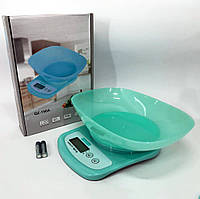 KIY Весы кухонные QZ-156A, 5кг (0.5г), чаша, весы пищевые, кулинарные, компактные весы, кухонные весы мини