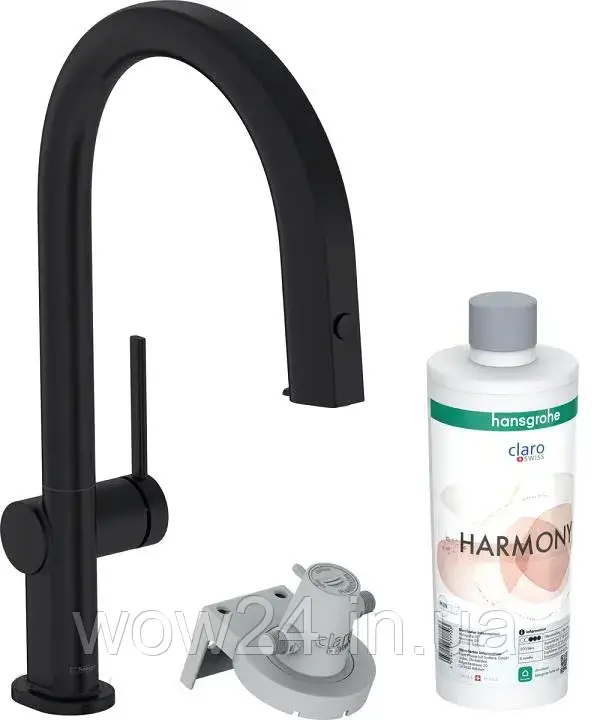 Змішувач Hansgrohe Aqittura M91 Filtersystem 210 1Jet Sbox Czarny Matowy 76800670