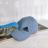 Детская фирменная бейсболка кепка Adidac серо-голубая