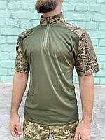 Тактическая футболка военная с коротким рукавом камуфляжная одежда для мужчин Shopen Тактична футболка