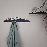 Настінна вішалка Glozis Mountain (чорна), фото 4