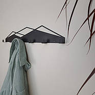 Настінна вішалка Glozis Mountain (чорна), фото 5